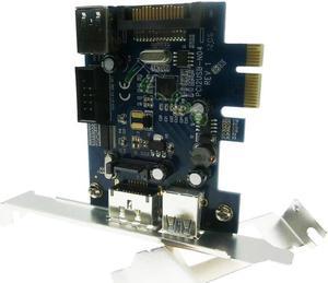 USB3.0 Power eSATA PCIe card PCI-e to Power eSATA + USB3.0 + 9pin USB2.0 Adapter Converter Card with SATA Power Socket