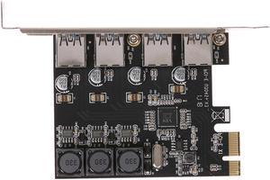 U3V04S+ USB Cards 4 Ports 5Gbps Superspeed USB 3.0 PCI Express Card Adapter PCI-E to Usb 3.0 Controller Expansion Card
