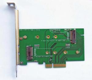 2 slot adapter Card to PCI-E x4 for M.2 NGFF SSD XP941 SM951 M6E MZHPU128HCGM MZHPU512HCGL MZHPU256HCGL PX-AG128M6E PX-AG256M6E