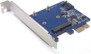 PCIe PCI-e to mSATA & SATA3.0 Combo PCI Express 6.0Gbps Adapter Card