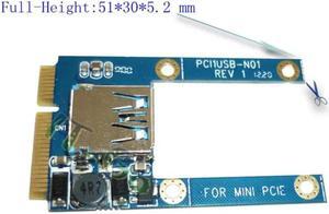 Mini PCI-e(PCI-express) to USB adapter/converter mini card