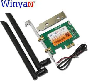 PCE-3165AC Dual Band PCI-Express Desktop WiFi Adapter 3165AC 3165NGW 433Mbps Wireless PCI-E with Bluetooth 4.2 BT 11ac
