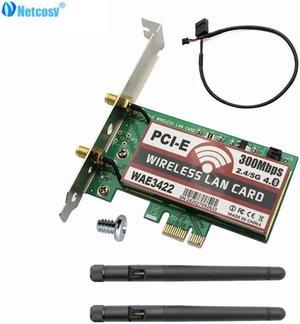 Netcosy 300M PCI-E X16 X1 2.4/5GHz Wireless Desktop WIFI WLAN Card With Bluetooth