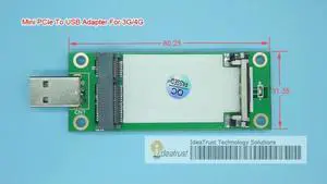 Mini PCIe To USB Adapter for 3G/4G WWAN and WiFi (USB Type) Card Mini PCI-E To USB Mini Pcie To Pcie