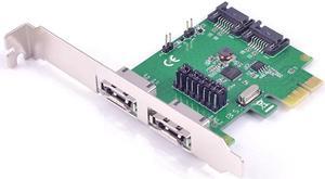 PCI-Express SATA 3.0 6G Card 2 internal SATA + 2x enteral eSATA Port PCI-e Card