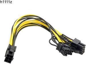 6pin PCI Express to PCIe 8 (6+2) pin & 6pin Motherboard Graphics Video Card PCI-e GPU VGA Splitter Hub Power Cable