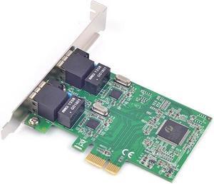 PCI-e 10/100/1000Mbps Hign Speed wireless adapter PCIe to 2 ports Gigabit Ethernet Network LAN PCIe Card Network Adapter