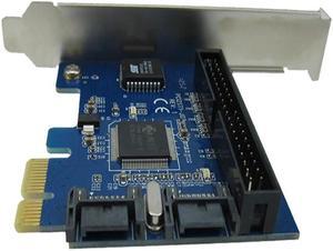 PCIE to SATA2.0 raid card PCI-e to 2x SATA + IDE 40pin HDD SSD controller adapter