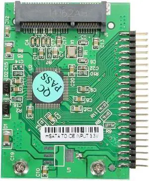 1.8" 44 Pin Male IDE To Micro SATA mSATA PCI-E SSD Interface Converter Adapter Converter Adapter Board