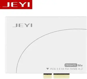 JEYI Frigate No.1 M.2 NVMe SSD NGFF To PCIE 3.0 X4 Adapter Card High Power 12V+3.3V M Key Interface Card Support PCI-E X4 2280