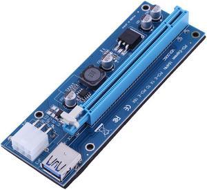 6pin power raiser PCIE riser USB3.0 PCI-E 1x to 16x Extender Riser Card for BTC Mining antminer Litecoin Miner(Only board)