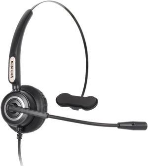 VoiceJoy Call center headset with microphone USB plug headphone for computer and PC Volume control and Mute Switch