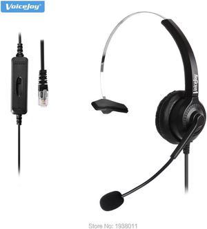 Volume and Mute headset with RJ9 plug office phone Headset for ALL Call Center Phones AVAYA 2400 4600 series Nortel Mitel Aspire