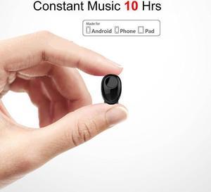 10 Hrs Music Time Bluetooth Earbud Wireless Earphone Mini Headset For iPhone Xiao mi Android Cellphones TV PC Car Driving