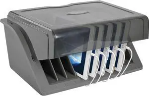 Tripp Lite AC Charging Station 10-Device 16-1/2"Wx13-1/2"Dx8-9/10"H BK CSD1006AC