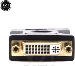 est 10pcs/lot DVI 24+5 Female to Female DVI Connector Adapter Converter Gold Plated for computer HD TV LCD TV projectors