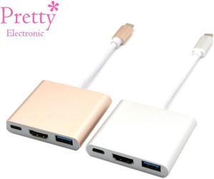 USB 3.1 Type C Thunderbolt 3 TO HDMI USB 3.0 multi-port Adapter Dongle Dock Cable for  Macbook Pro Mouse Keyboard TV Phone
