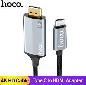 HOCO USB C HDMI Cable Type C to HDMI  Adapter For Macbook Samsung Galaxy S9 S8 Huawei Mate10 P20 Projector HDMI to Type-C Cable