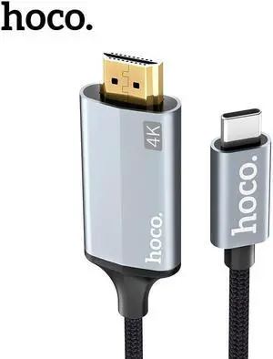 HOCO USB C HDMI Cable 4K Type C to HDMI Cable for Samsung Galaxy S9 S8 Huawei P20 Pro Mate 20 Macbook 1.8m USBC HDMI Adapter