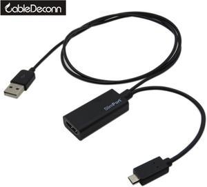 Deconn Slimport MyDP to HDMI HDTV Adapter Cable For LG G2 Optimus Google Nexus 4 E960 with USB Cable