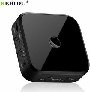 KEBIDU Bluetooth Receiver Transmitter TX16 3.5mm Aptx Wireless Stereo Adapter HIFI With Optical Toslink/SPDIF for TV Speaker