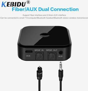 2 In 1 Wireless Bluetooth Transmitter 4.1 APTX HD Adapter 3.5mm/SPDIF/Digital Optical Toslink for TV Headphone Car Home