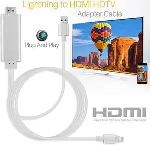 HDMI Cable For Lightning to HDMI Cable HDTV TV AV Adapter USB Cable 1080P For iPad Air /iPad mini 2 3 4 iPhone X 8 7 6S Plus iOS