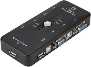 4in1 Audio Data Adapter USB2.0 HDMI DP To KVM Switcher ABS Plug And Play 1080P HD Video Adapter For TV Box Projector Laptop