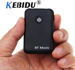 kebidu Bluetooth V4.2 Transmitter Receiver 3.5mm Stereo 2 in 1 Wireless Music Audio Adapter for TV Headphones Speaker