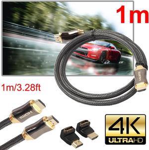 HDMI Wire 1m/1.5m/2m/3m/5m/10m Ultra HD HDMI Cable V2.0 + Ethernet HDTV 2160p 4K 3D+90 270 degree Adapter Male to Male Cables