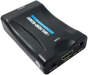 China Supplier 1080P HDMI To SCART Video Stereo Audio Converter Adapter For Sky Box HD TV DVD STB