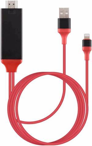 2M Phone Tablet To HDMI TV AV Adapter Cable 1080P 2K HD Cord Game Movie Supplies For iPad For iPhone Plug & Play