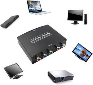 RGB Component (YPbPr) video + R/L audio Adapter Converter HD TV to HDMI 1080P WP With 5V DC Power Supply (US / EU Plug) 30A06