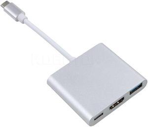 kebidu  USB3.0 Type C To HDMI 4K Charging Adapter Converter Male to Female USB-C 3.1 Hub Adapter for Mac Air Pro Pixel TV
