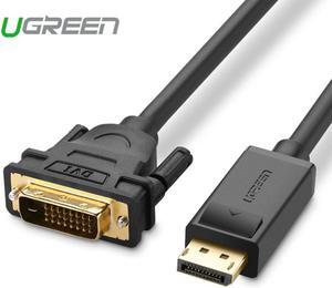 Ugreen 1080P Displayport DP to DVI Cable Adapter DP Male to DVI-D 24+1 Male to Adapter for Projector TV Monitor PC Laptop