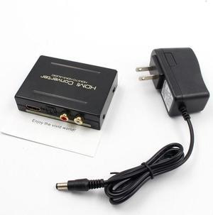 HDMI to HDMI Optical + SPDIF + RCA L/R Extractor Converter Audio Splitter Adapter 1080P EU US UK AU Plug AC Power Adapter