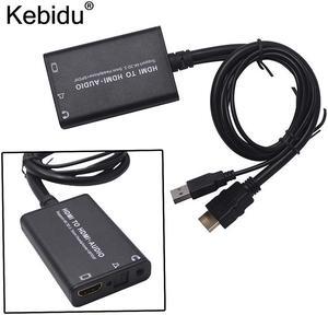 kebidu 4K 3D HDMI to HDMI+SPDIF Audio Converter adapter Cable with USB cable For Xbox 360 PS3 PS4 PC Laptop TV Box to Projector