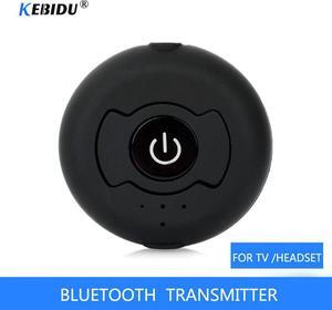Kebidu 3.5mm Bluetooth Transmitter Wireless Blutooth Audio Music Stereo Transmite Dongle Adapter for TV PC Tablet MP3