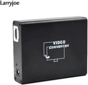 Larryjoe High Quality HD HDMI to SCART Composite Video Converter Stereo Audio Adapter Adopter for TV Playing Games