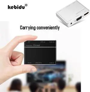 kebidu Original 1080p TV Dongle 3 in 1 Digital USB to HDMI/VGA+Audio Converter S8pro AV Adapter Powered by EZcast Hot Sale