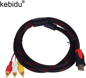 HDMI to RCA Cable, 5FT/1.5M HDMI Male to 3-RCA Video Audio AV