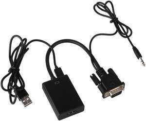 centechia VGA to HDMI Converter Adapter Output 1080P HD with Audio TV AV to HDTV Video Cable Converter Adapter for TV