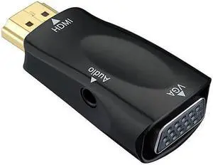 Male to VGA 15 Pin Female Adapter Audio Cable Converter FHD 1080P 720P 480P For PC Laptop TV Box Computer Display Projector