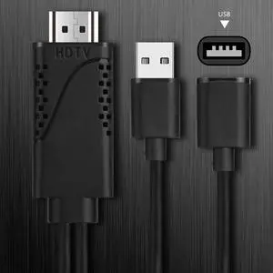 HD 1080P USB to HDMI Cable For iPhone 8 X 7 6s Plus Samsung Galaxy S8 Android Phones TV Video Audio Adapter HDMI Cable
