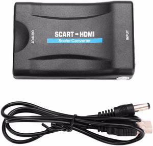 Mini HDMI to Scart Converter Audio Video AV Adapter Support CVBS PAL NTSC Output for CRT TV VHS VCR DVD Recorder Game