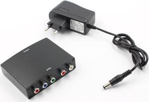 4K HDMI to 5RCA RGB Component YPbPr Video+R/L Audio to HDMI Adapter Converter HD TV DVD US EU UK AU Plug