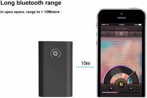 Kebidu B9 2 in 1 Wireless Bluetooth 3.5mm Stereo Audio Adapter Transmitter Receiver For iOS Android For TV PC Headphones