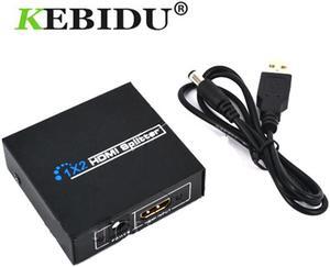 kebidu 1 to 2 HDMI SPlitter HDMI Switch Adapter for XBOX 360 PS3 1080P 3D HDTV HDCP TV Audio Video 5V 1A USB Power Supply Cable