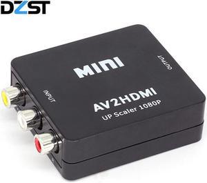 DZLST Mini AV to HDMI Video Converter Box AV2HDMI RCA AV HDMI CVBS to HDMI Adapter for HDTV TV PS3 PS4 PC DVD Xbox Projector