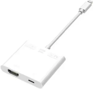 1080P 60Hz for Lightning to HDMI Full HD Audio Video Adapter Cable AV Converter for iPhone X 8 7 iPad iPod to TV HDTV Display Y